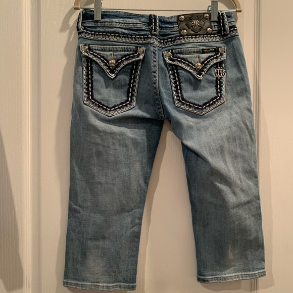 Miss ME CROPPED JEAN CAPRI womens  SIZE 28 - Picture 3 of 10